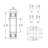 160 mm x 240 mm x 38 mm  KOYO 6032-2RS Cojinetes de bolas profundas