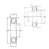 12 mm x 28 mm x 8 mm  NTN 7001 Cojinetes De Bola De Contacto Angular