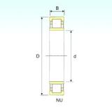 110 mm x 280 mm x 65 mm  ISB NU 422 Rodamientos De Rodillos