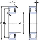 110 mm x 170 mm x 28 mm  SKF NU 1022 M Cojinetes De Bola