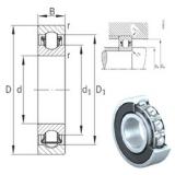 25 mm x 47 mm x 12 mm  INA BXRE005-2HRS Rodamientos De Agujas