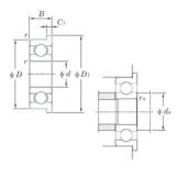 2 mm x 6 mm x 2,5 mm  KOYO MLF2006 Cojinetes de bolas profundas