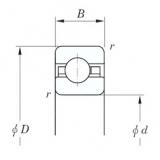 139,7 mm x 152,4 mm x 6,35 mm  KOYO KAC055 Cojinetes de bolas profundas