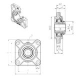 SNR UKFS316H Unidad De Rodamiento